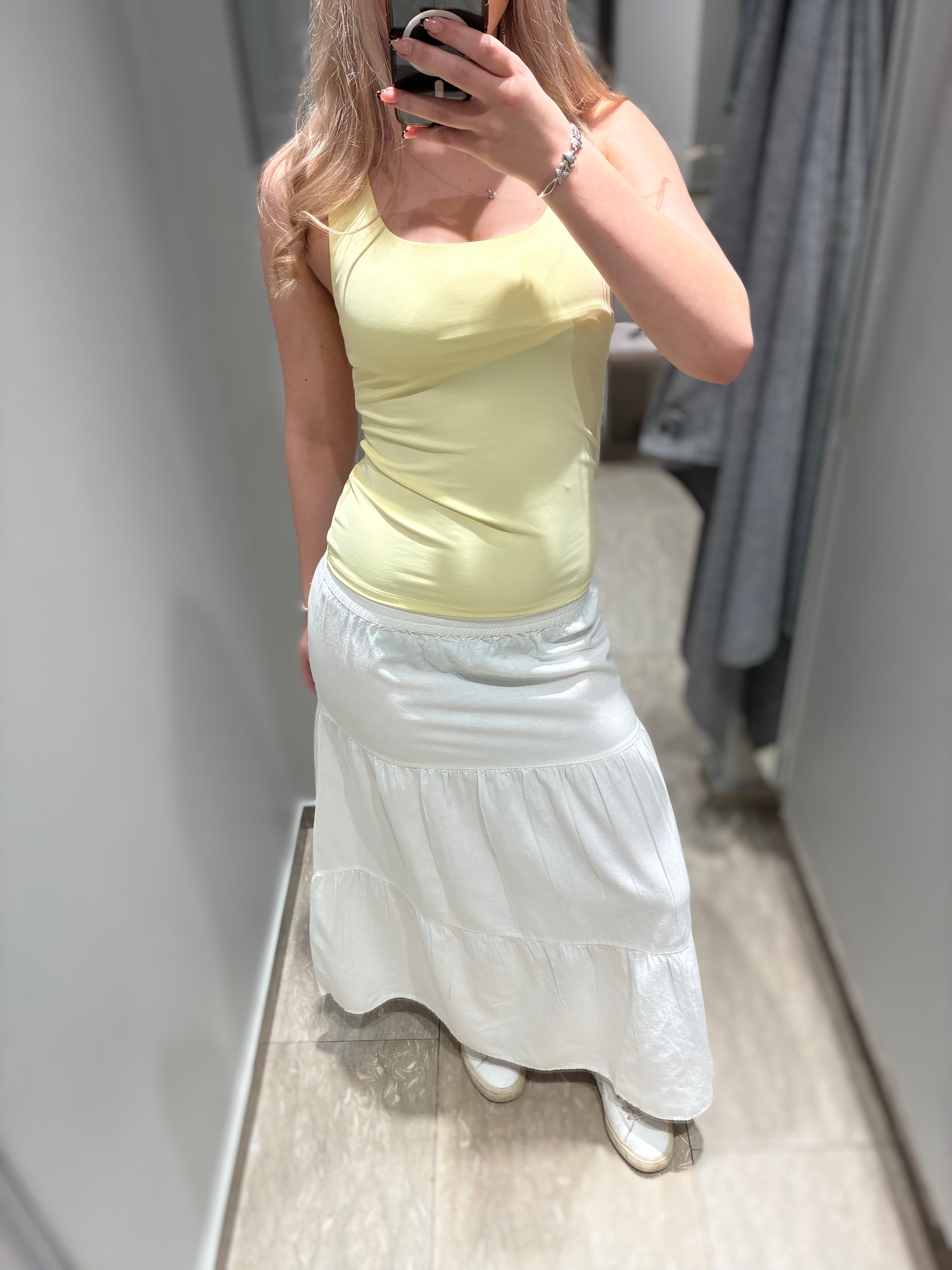 VIPRISILLA Long Skirt - Snow White