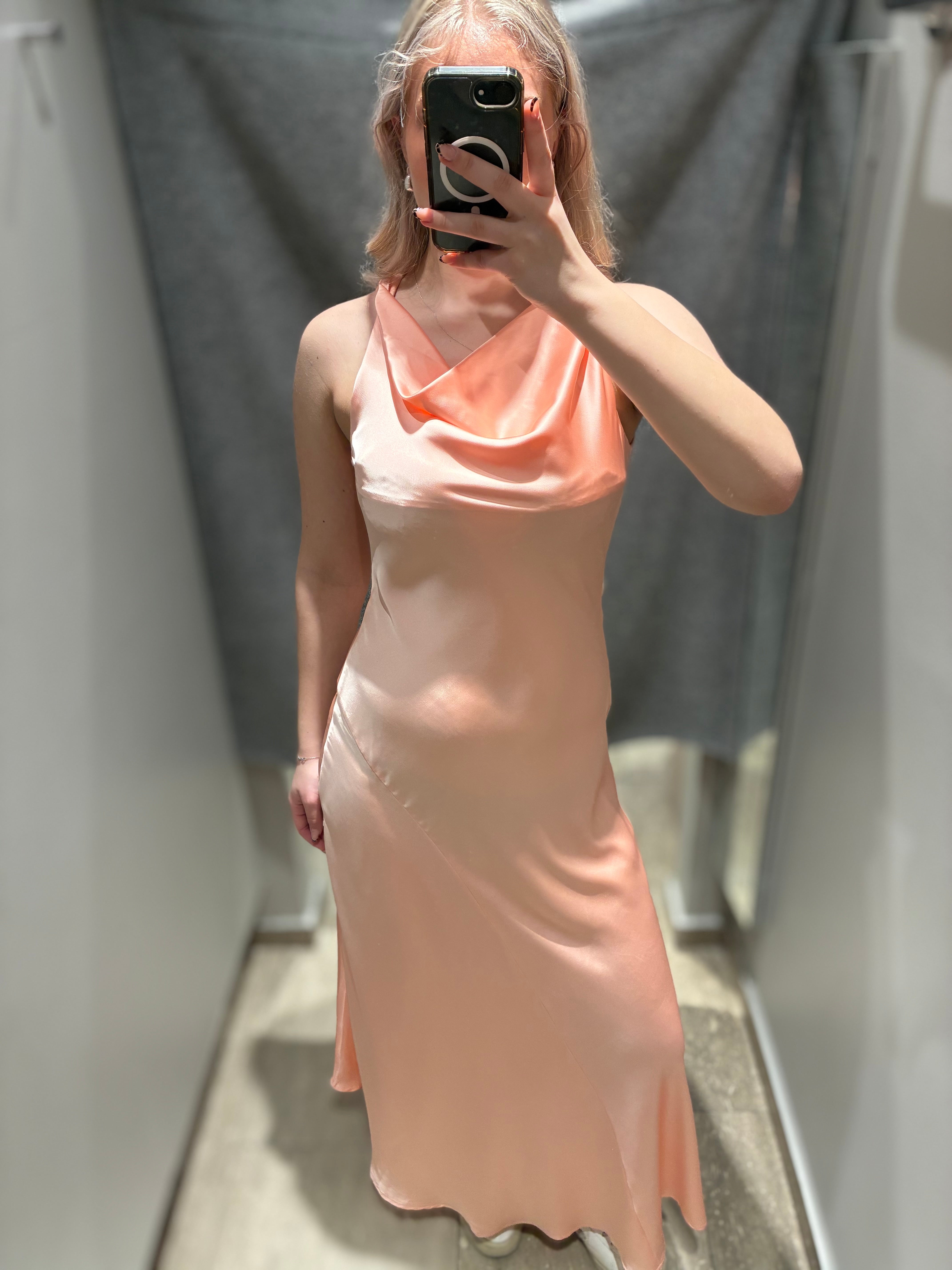 VIBEA Long Dress - Peach Parfait