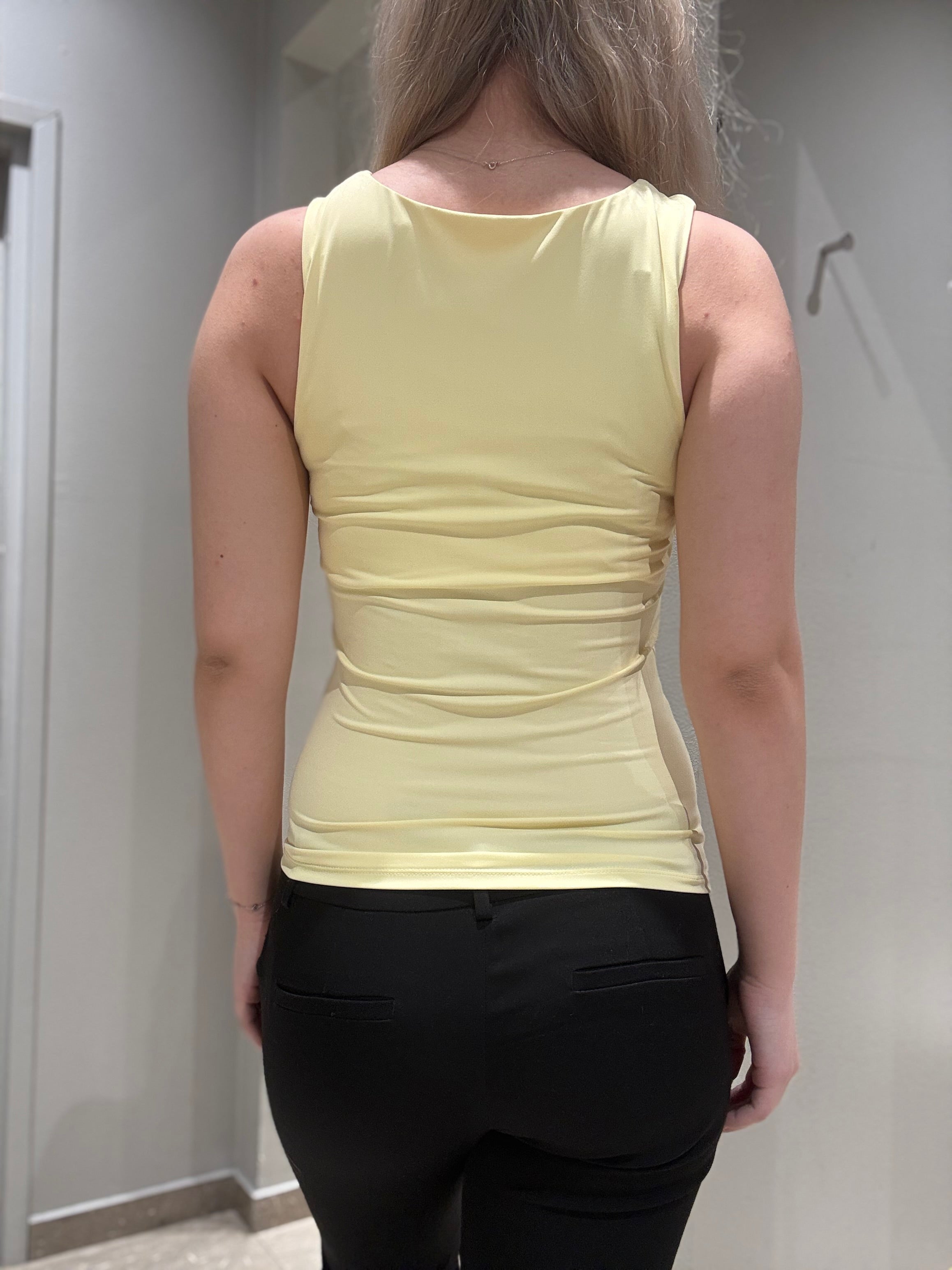 VIKENZA Tank-Top - Pastel Yellow