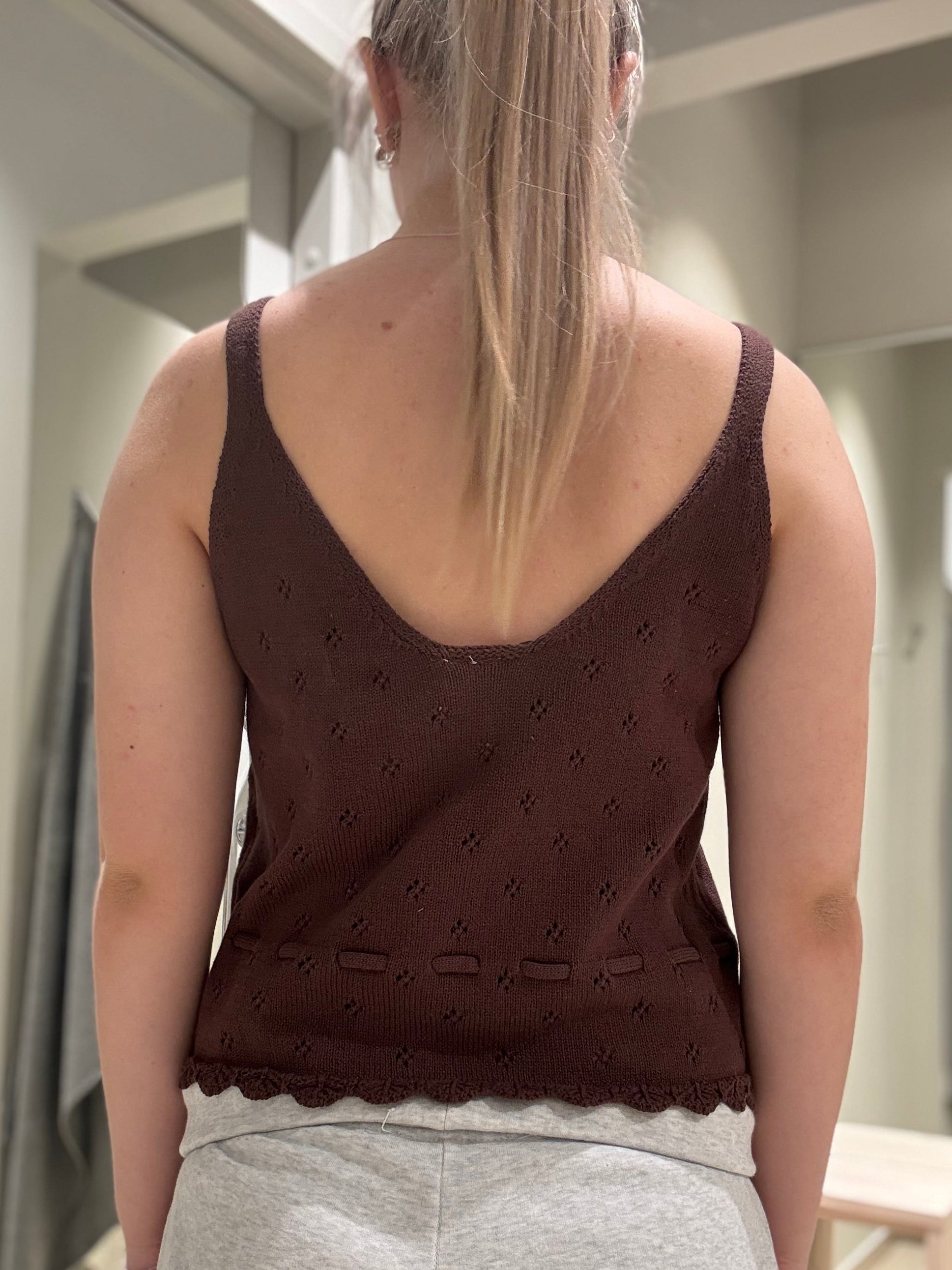 PCPUKA Knit Top - Chicory Coffee