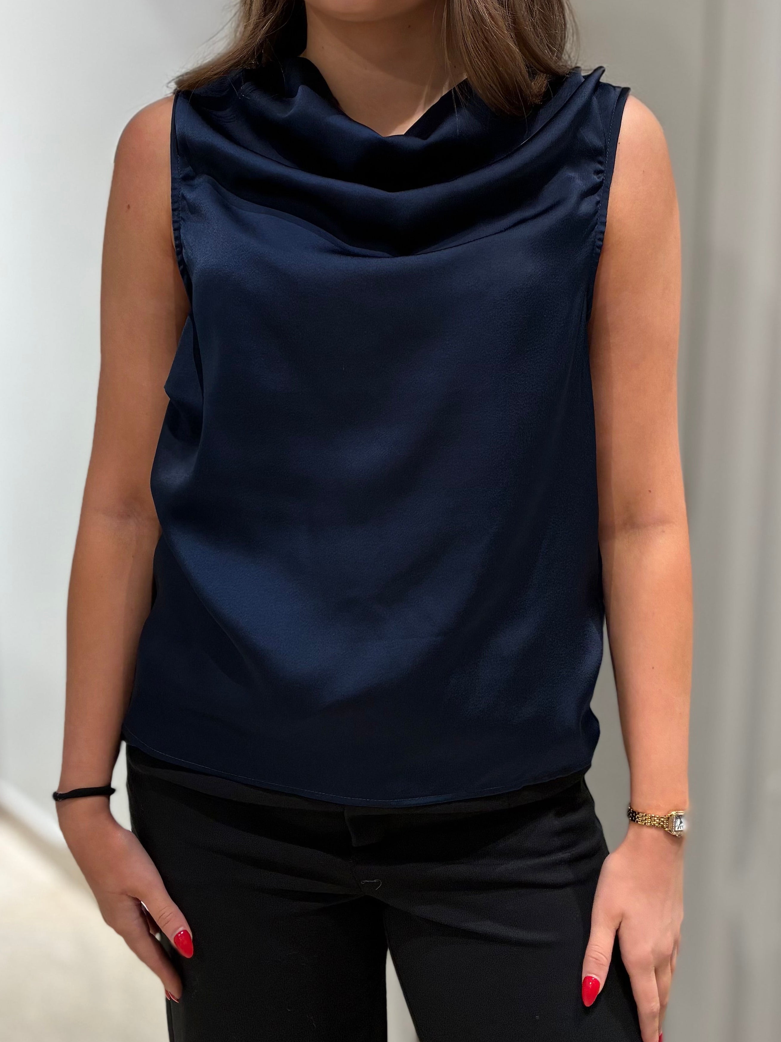 VIELMINA Top - Navy Blazer