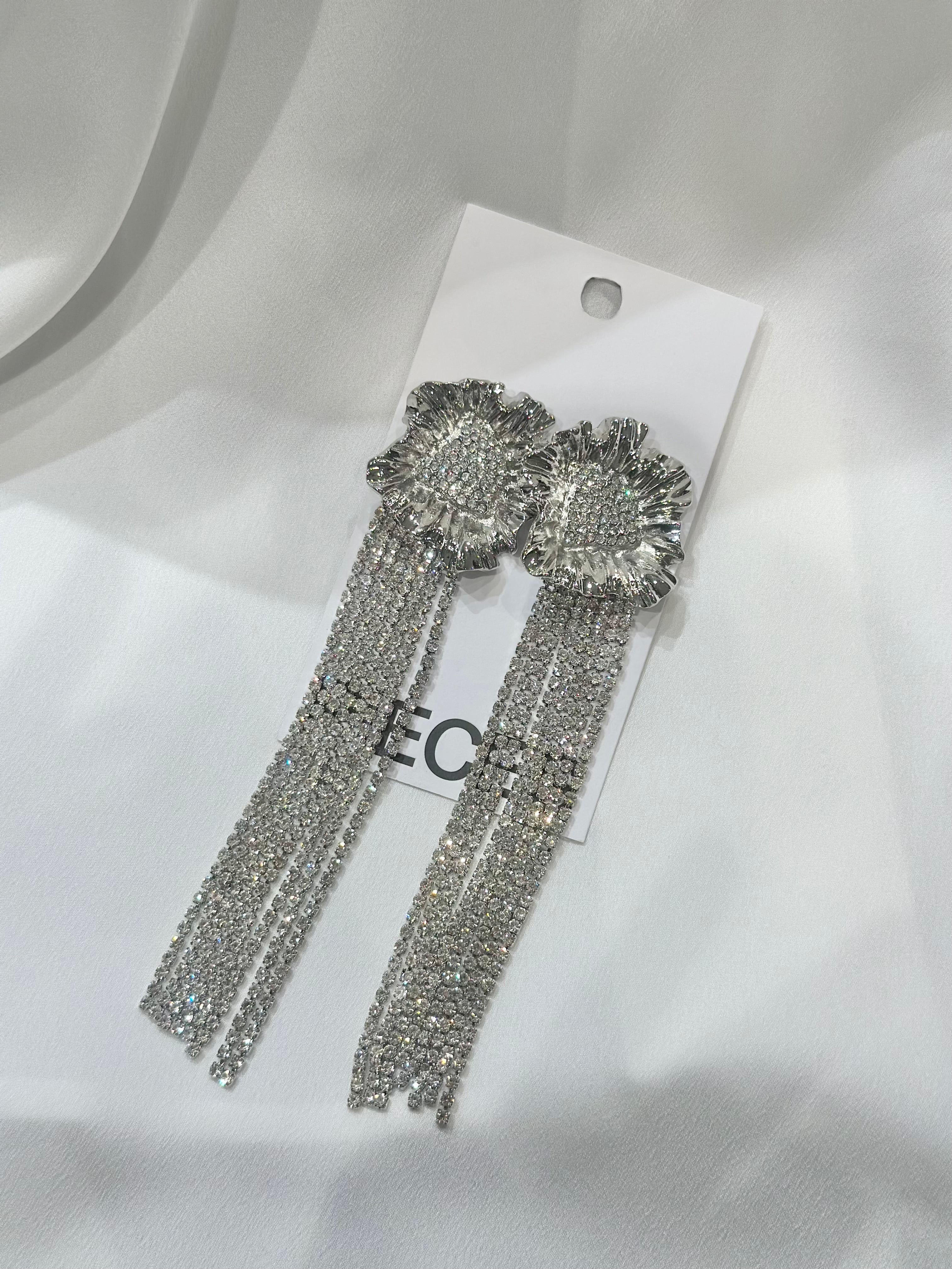 PCNILLI Earrings - Silver Colour