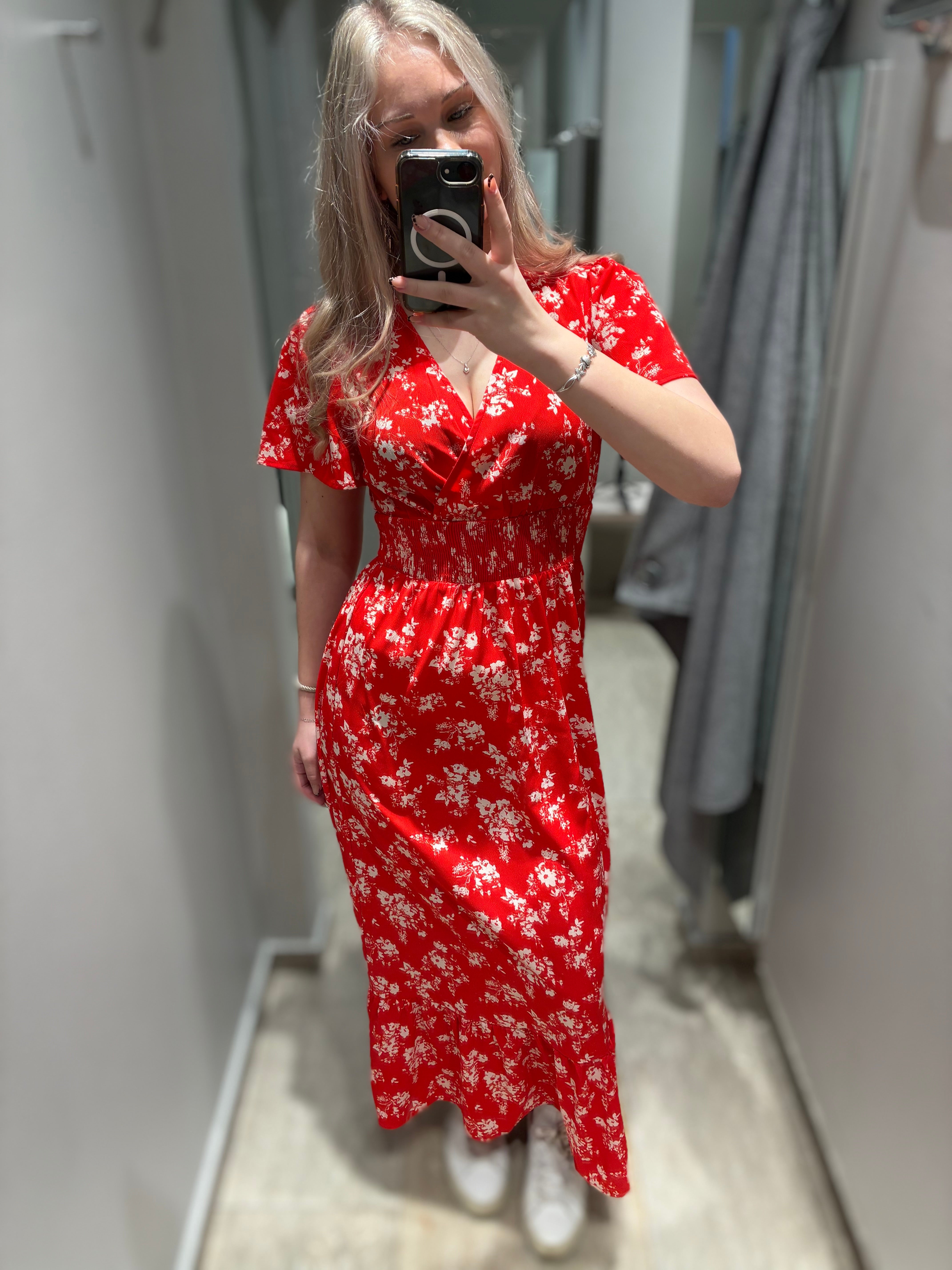 VIMATHILDE Midi Dress - Mars Red