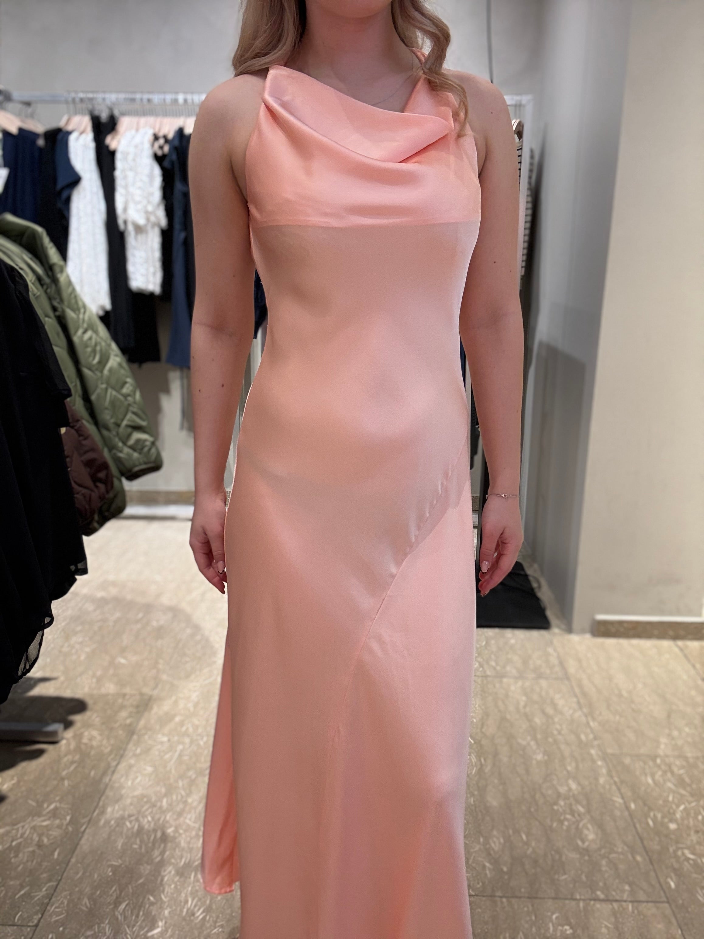 VIBEA Long Dress - Peach Parfait