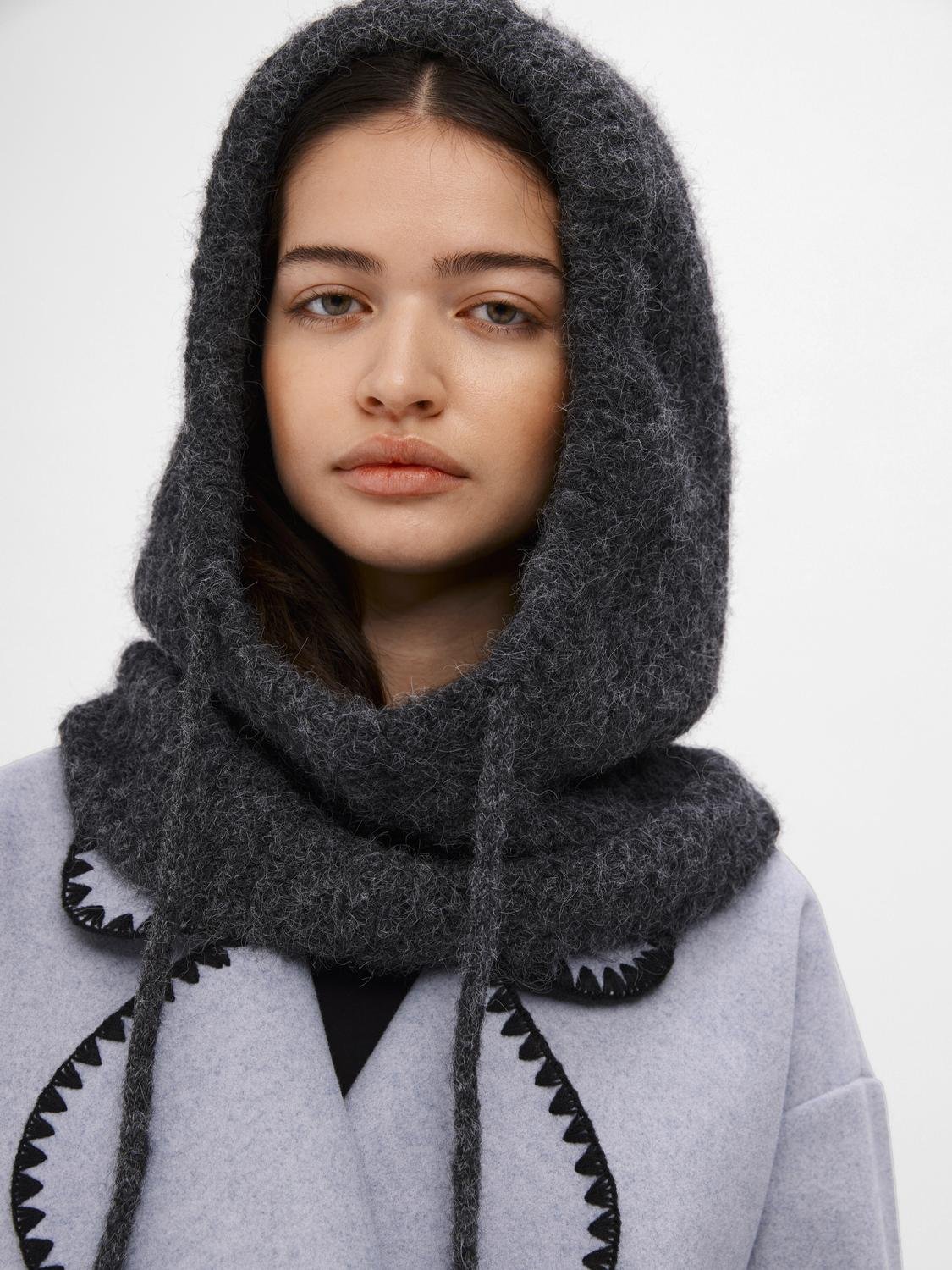 OBJMILU Headwear - Dark Grey Melange